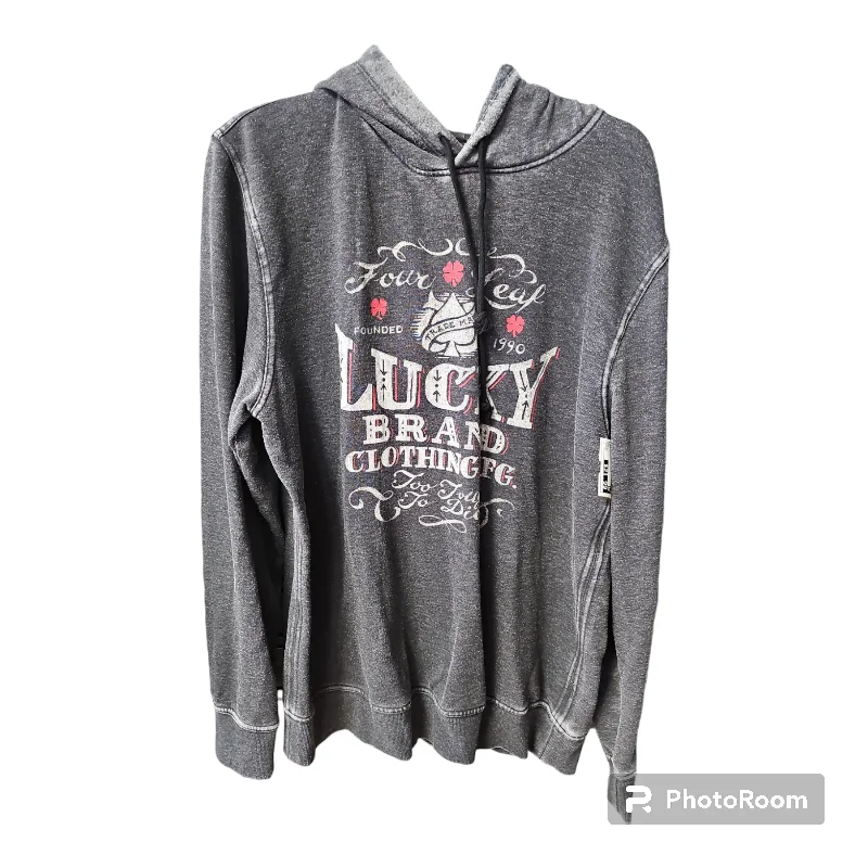 Women's Cozy Sweatshirts-Sweatshirt Hoodie By Lucky Brand  Size: L