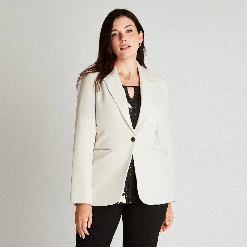 Women's Zip-Up Blazers-Blazer Manga Larga Arena Liso