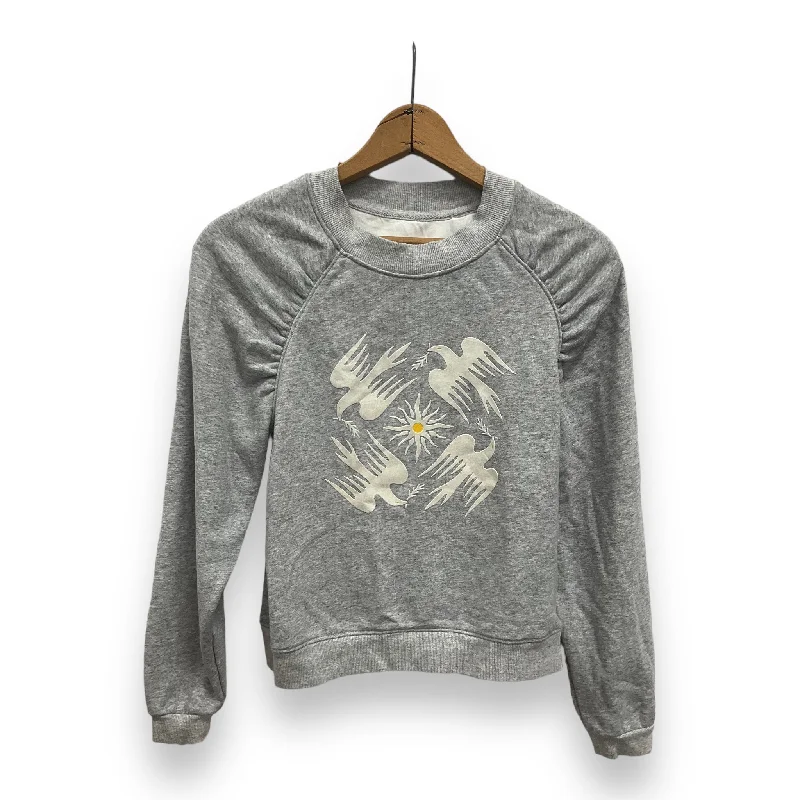 Women's Fleece Sweatshirts-Sweatshirt Crewneck By Anthropologie  Size: Xs