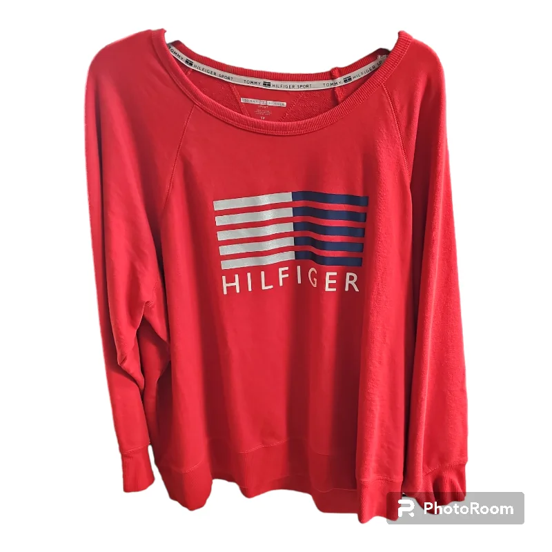 Women's Houndstooth Sweatshirts-Sweatshirt Crewneck By Tommy Hilfiger  Size: 26