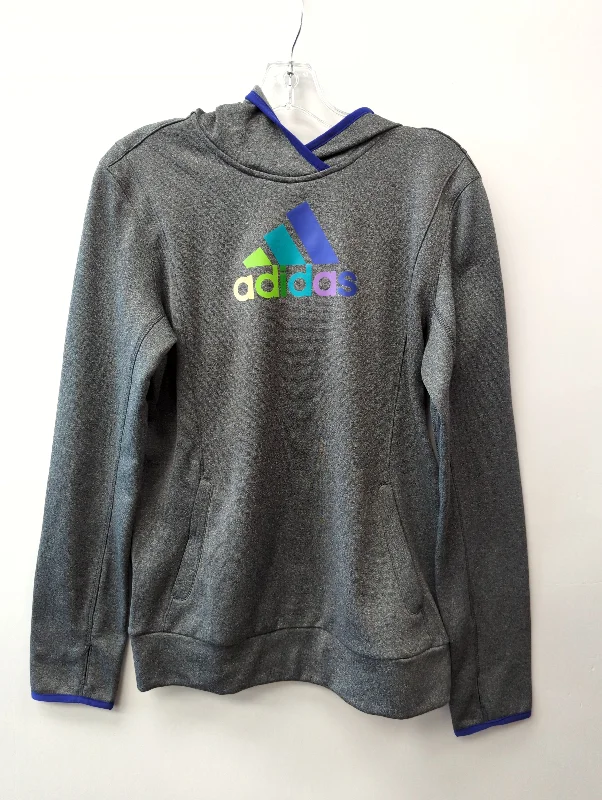 Women's Drawstring Sweatshirts-Sweatshirt Hoodie By Adidas  Size: M