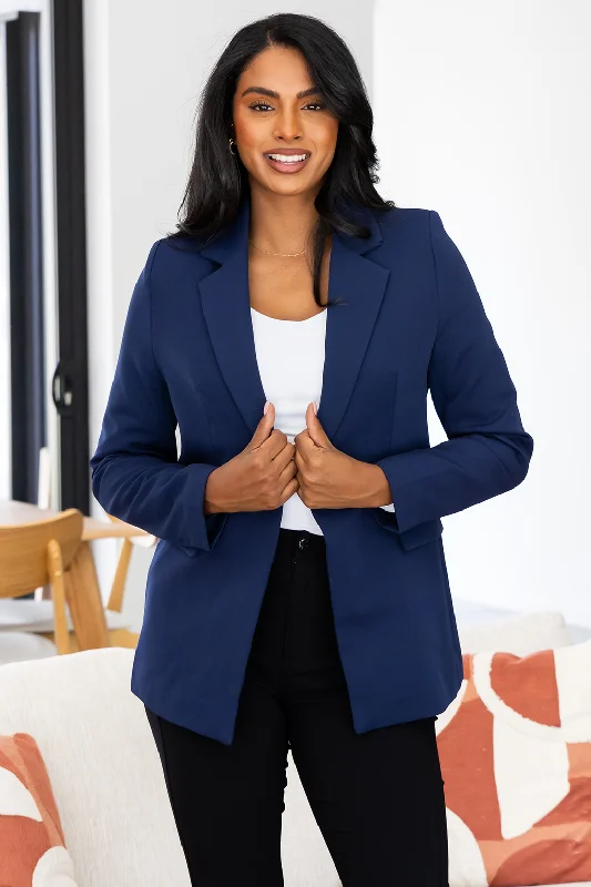 Women's Retro Blazers-Brooke Blazer Navy