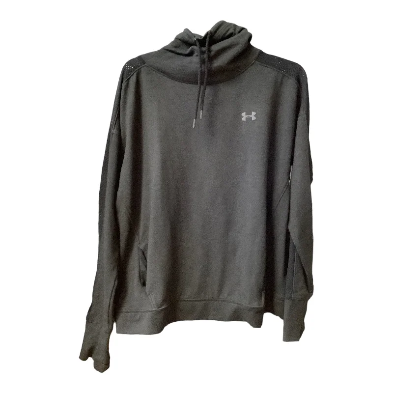 Women's Lantern Sleeve Sweatshirts-Athletic Sweatshirt Hoodie By Under Armour  Size: L