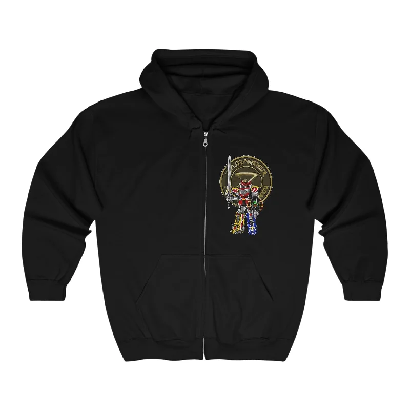 Women's Cutout Hoodies-Zyurangers Team Zip Up Hoodie