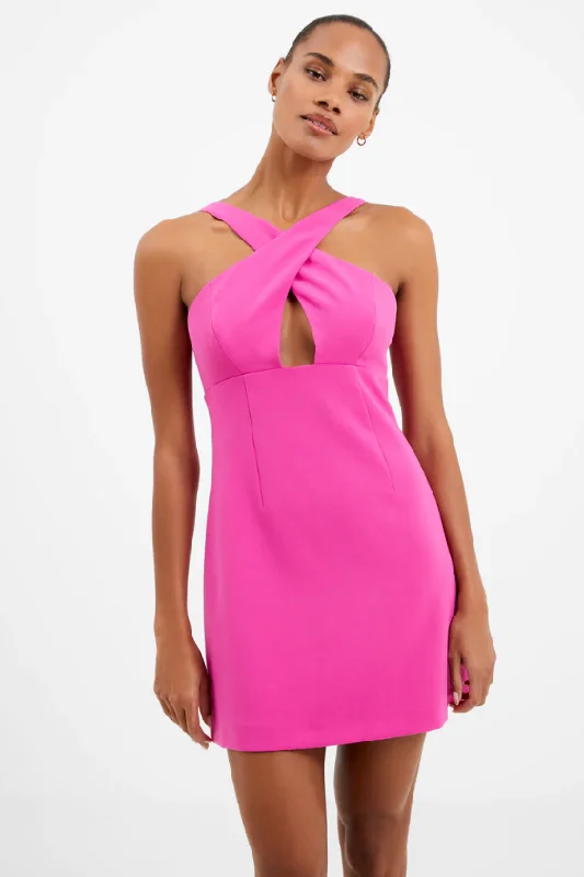 Wild Rosa Whisper Ruth Crossover Neck Dress