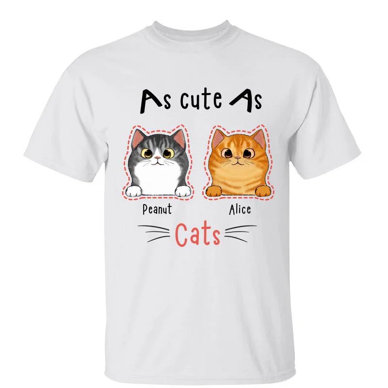 Women's Graphic T-Shirts-As Cute As A Cat Personalized Shirt