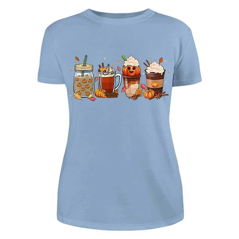 Light Blue Women Tee