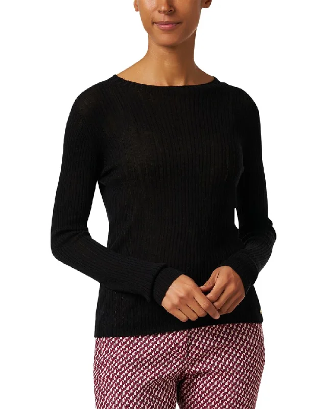 Women's Fleece A-Line Pullovers-Marc Cain Wool Sweater