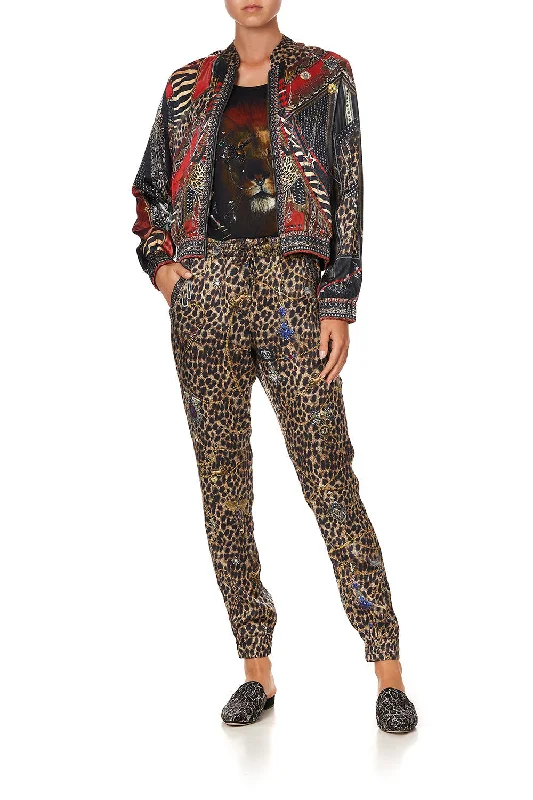 Women's Abstract Print Jackets-BOMBER JACKET LONDON CALLING