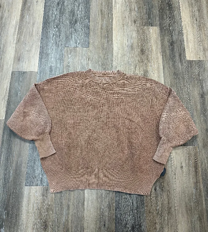 Women's Tulle Pleated Pullovers-Sweater By Aerie In Tan, Size: L