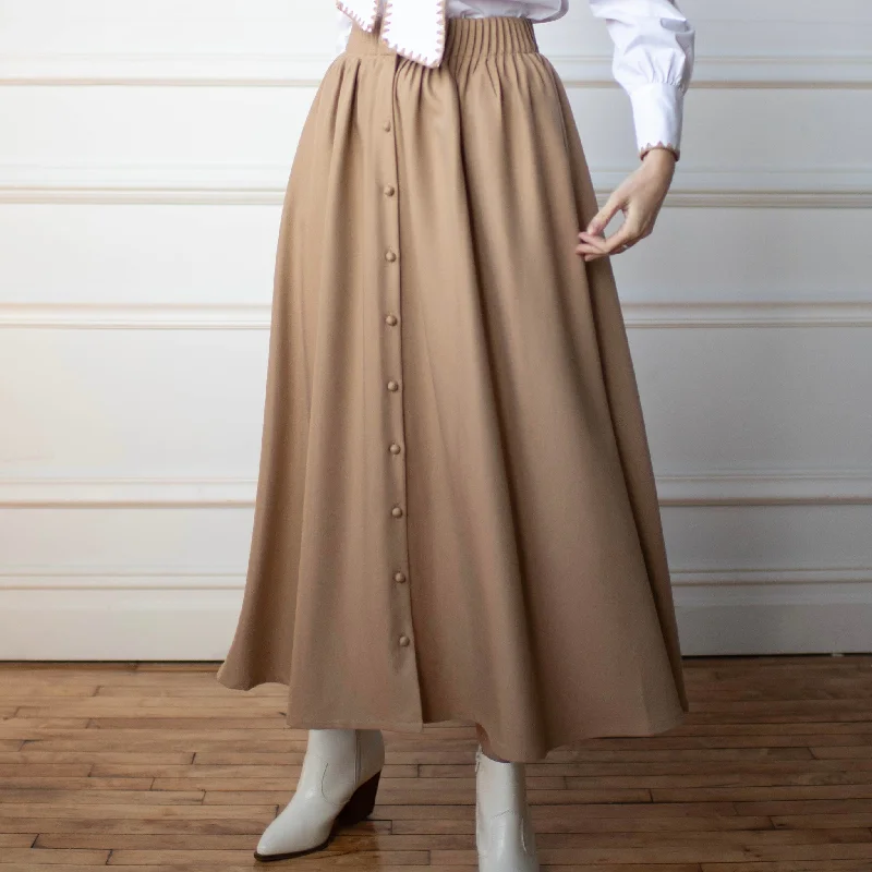 Women's High-Low Skirts-Rosalee Button Down Maxi [Final Sale]