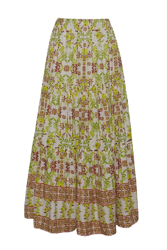 Women's Fringe Floral Skirts-Melanie Skirt