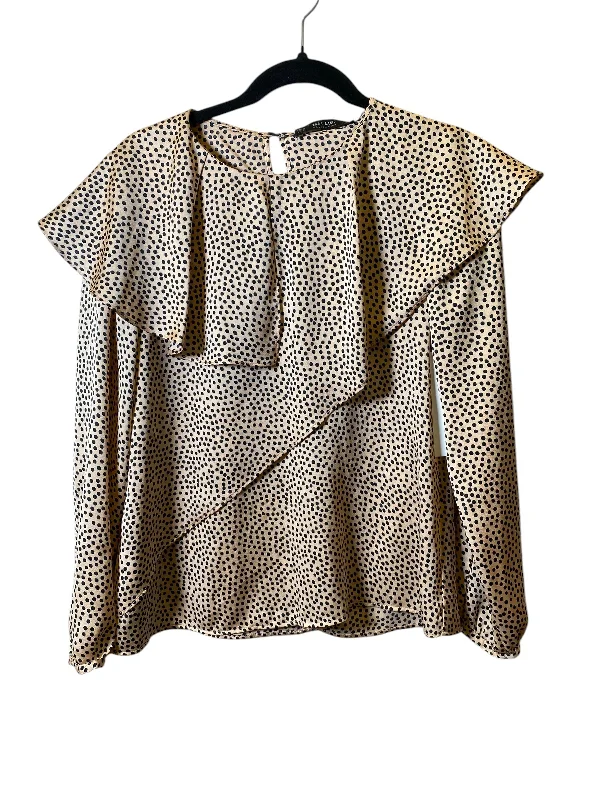 Women's Trendy Blouses-Top Long Sleeve By Zara In Polkadot Pattern, Size: M