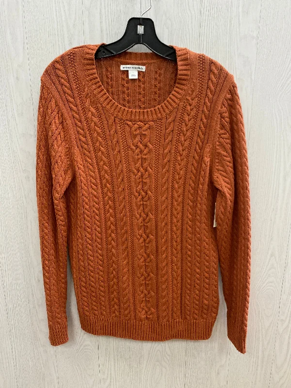 Women's Animal Print Pullovers-Sweater By Amazon Essentials In Orange, Size: L