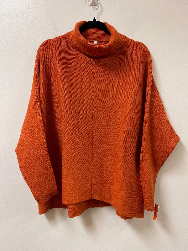 Women's Relaxed Fit Pullovers-Sweater By Clothes Mentor In Orange, Size: M