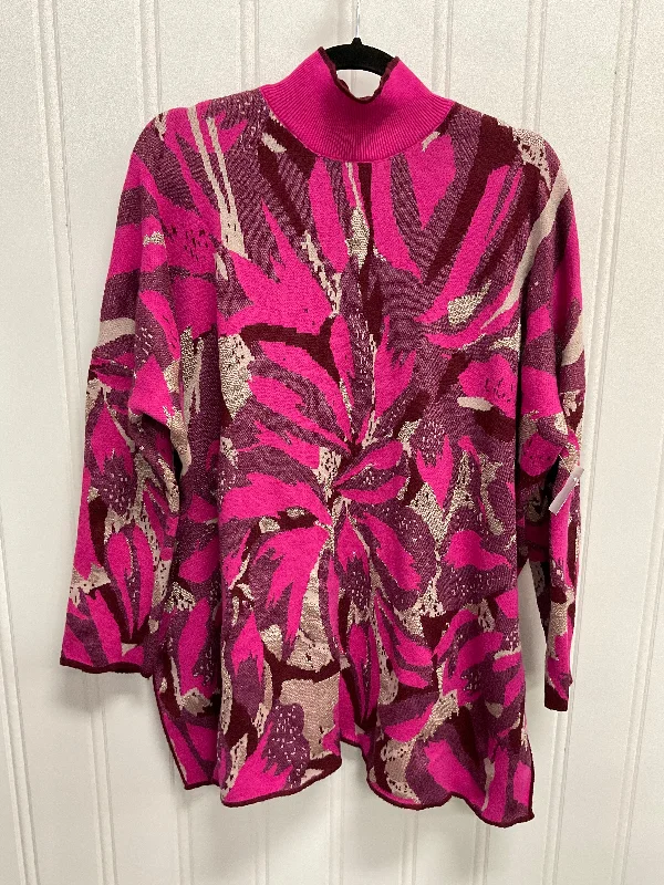 Women's Stretch Pullovers-Sweater By Entro In Multi, Size:Xl