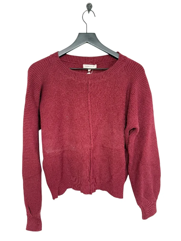 Women's Fleece A-Line Pullovers-Sweater By Newbury Kustom In Red, Size: L