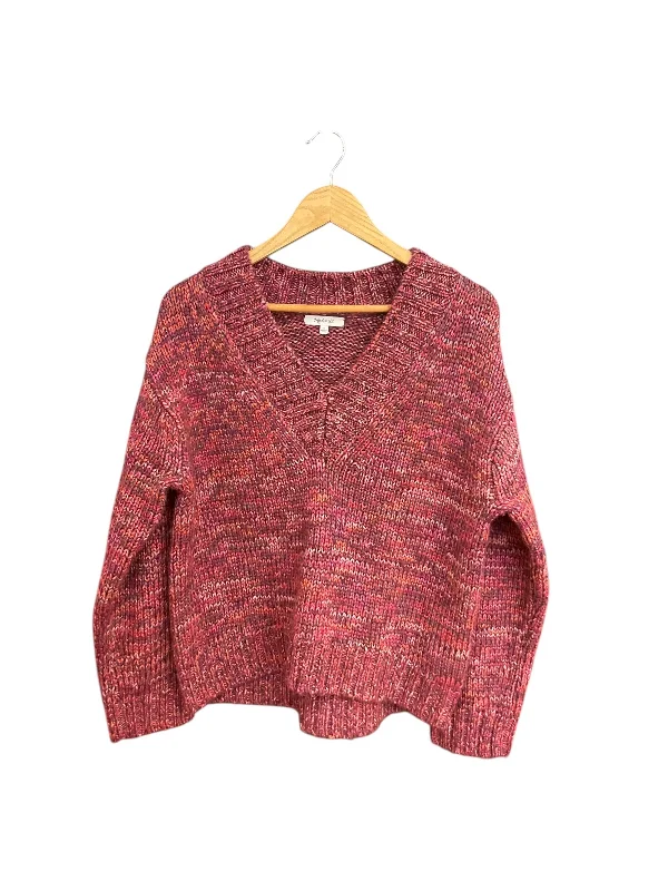 Women's Metallic A-Line Pullovers-Sweater By Madewell In Pink, Size: S