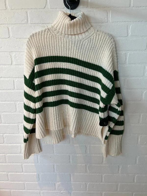 Women's Shimmer Floral Pullovers-Sweater By Madewell In Cream & Green, Size: M