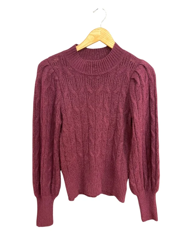 Women's Thermal Pencil Pullovers-Sweater By Express In Purple, Size: Xs