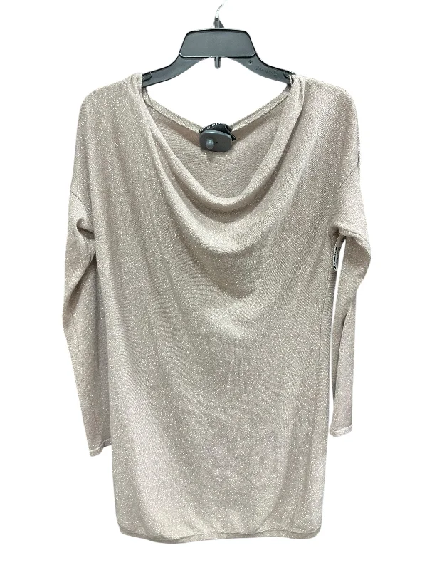 Women's Silk A-Line Pullovers-Sweater By White House Black Market In Brown & Silver, Size: S