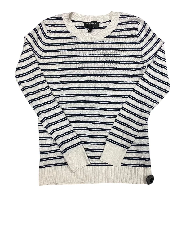 Women's Thermal Denim Pullovers-Sweater By Banana Republic In Striped Pattern, Size: S