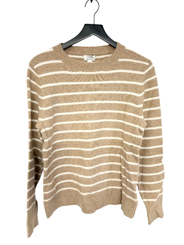 Women's Lace A-Line Pullovers-Sweater By J. Crew In Tan, Size: M