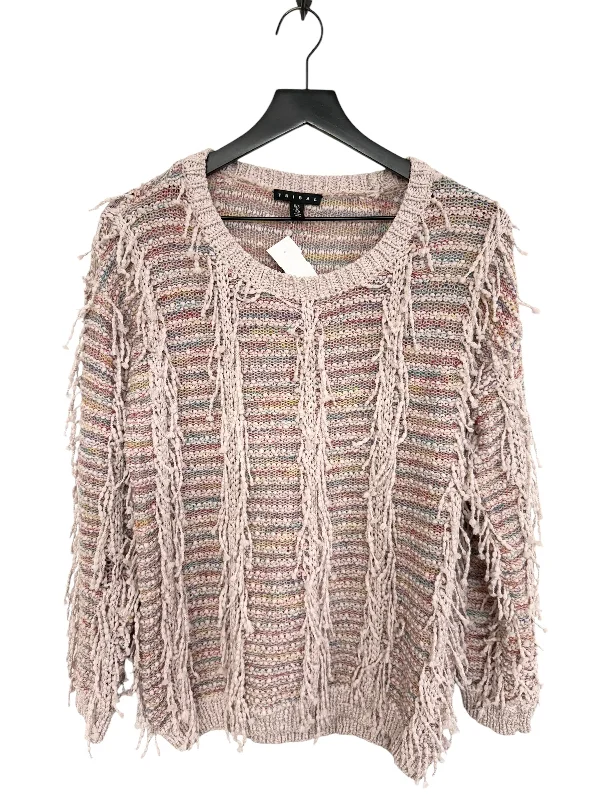 Women's Geometric Pullovers-Sweater By Tribal In Multi-colored, Size: S