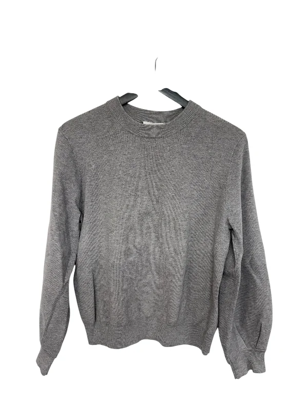 Women's Oversized Pullovers-Sweater By Clothes Mentor In Grey, Size: M