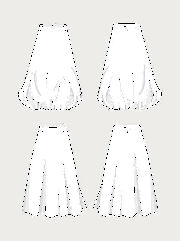 Women's Wrap Skirts-BALLOON SKIRT PATTERN