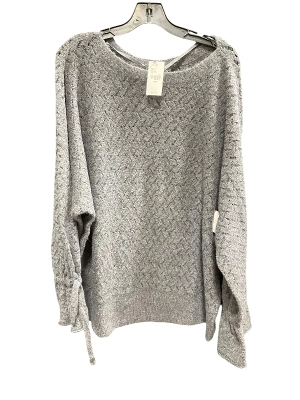 Women's Mini Denim Pullovers-Sweater By Lane Bryant In Grey, Size: 3x