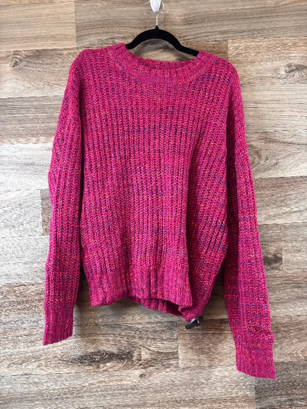 Women's Quick-Dry Pullovers-Sweater By Band Of Gypsies In Pink, Size: L