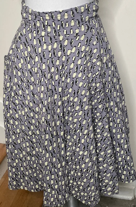 Women's Fashion Skirts-Sojourn Skirt in Penguin Print by Effie's Heart