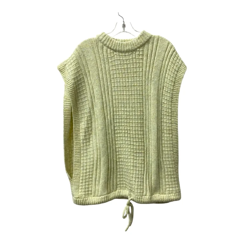 Women's Ribbed Ruffle Pullovers-Sweater Ss By Universal Thread In Yellow, Size:Osfm