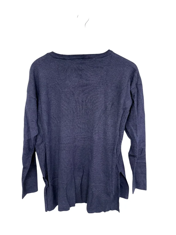 Women's Fringe Pleated Pullovers-Sweater By Staccato In Navy, Size: M