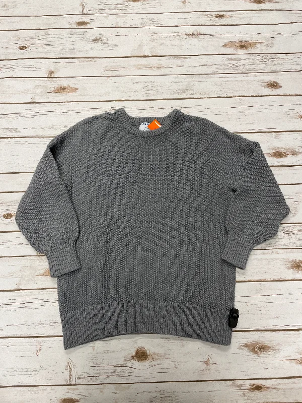 Women's Glitter Denim Pullovers-Sweater By Old Navy In Grey, Size: M