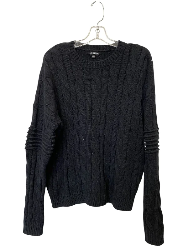 Women's Fringe A-Line Pullovers-Sweater By Clothes Mentor In Black, Size: M