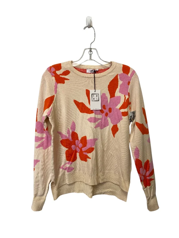 Women's Ribbed Floral Pullovers-Sweater By Thml In Floral Print, Size: Xs