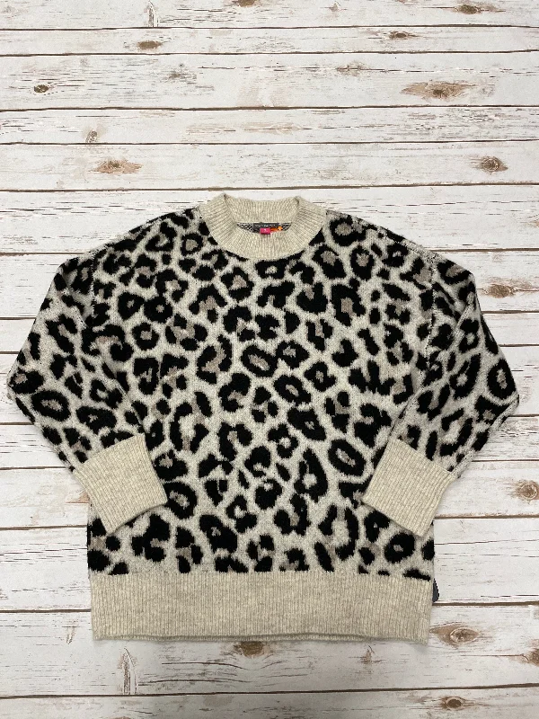 Women's Fleece Floral Pullovers-Sweater By Vince Camuto In Animal Print, Size: Xs