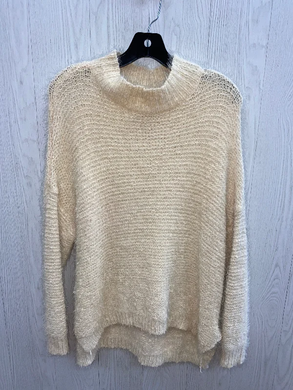 Women's Poncho Pullovers-Sweater By Staccato In Cream, Size: S