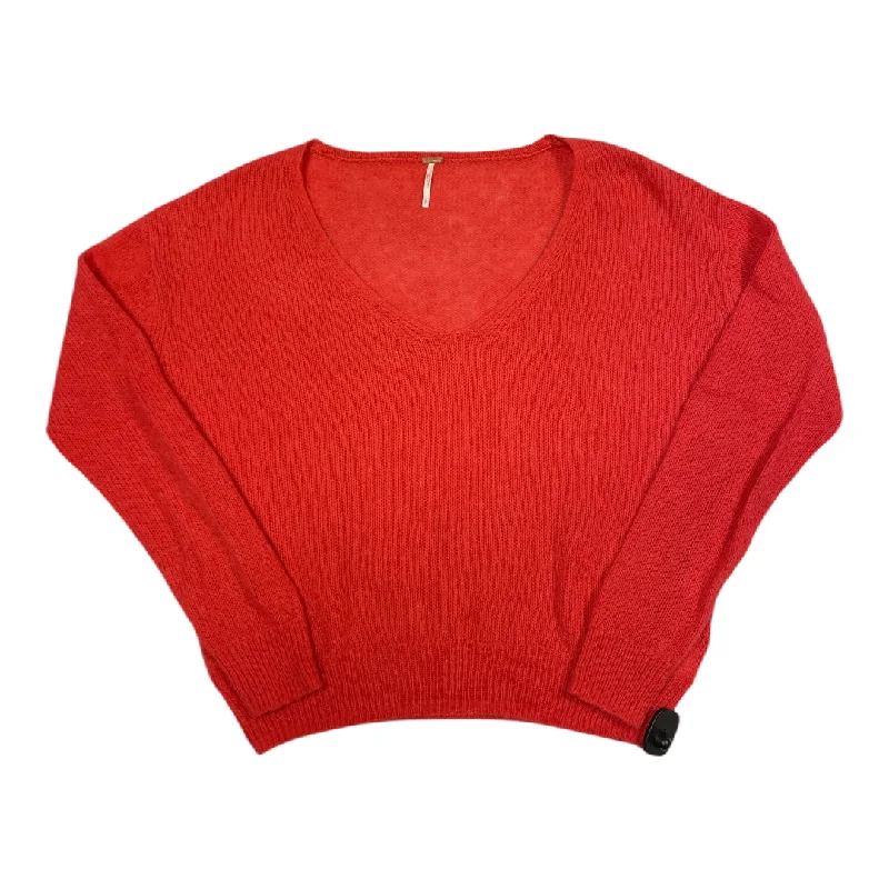 Women's Fringe Pencil Pullovers-Sweater By Free People In Red, Size: S