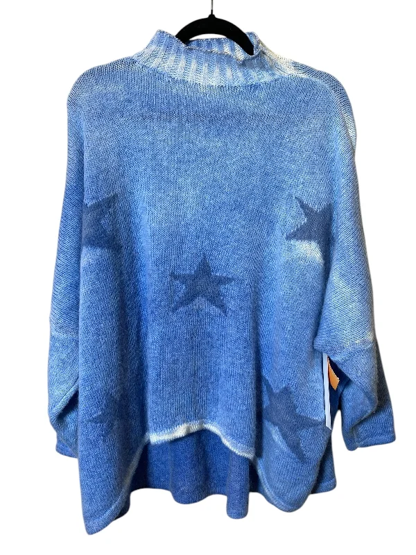 Women's Lace A-Line Pullovers-Sweater By Cmc In Blue, Size: Osfm