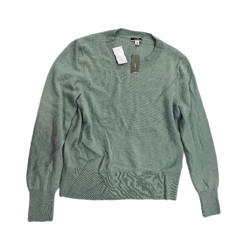 Women's Tulle A-Line Pullovers-Sweater Cashmere By J. Crew In Green, Size: M