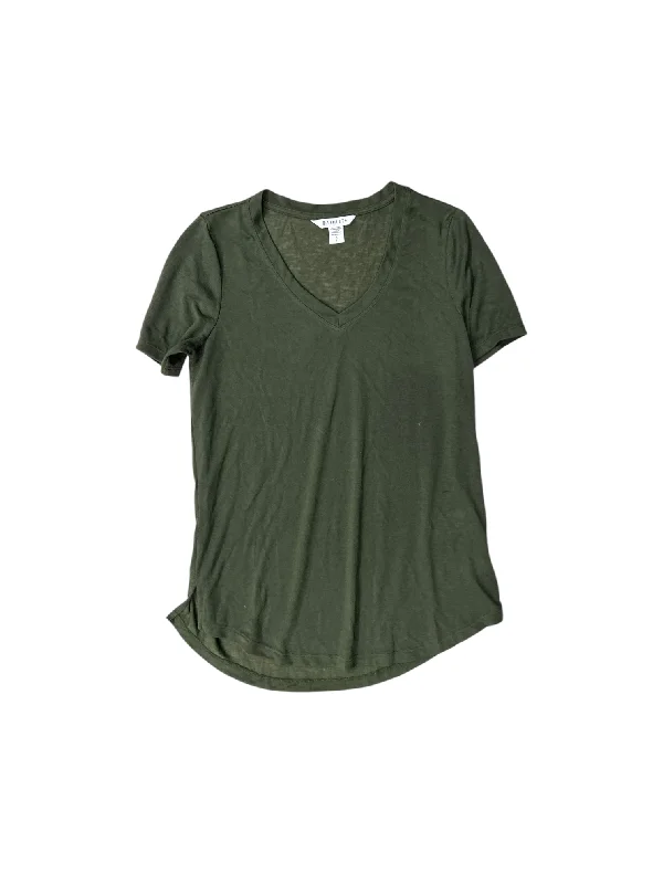 Women's Modern Blouses-Top Short Sleeve By Athleta In Green, Size: S