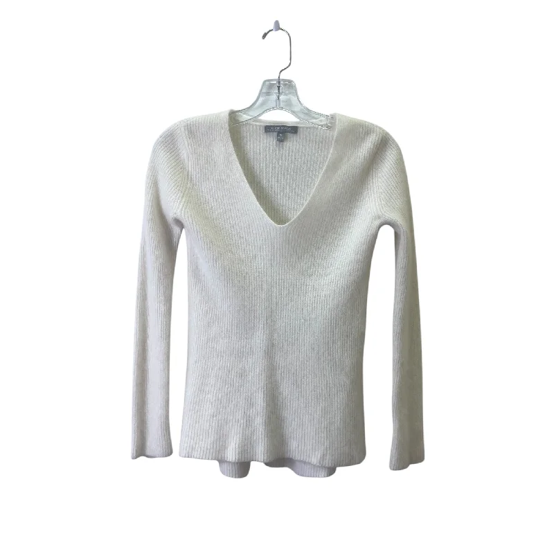 Women's Textured Pencil Pullovers-Sweater Designer By Neiman Marcus In Cream, Size:Xs