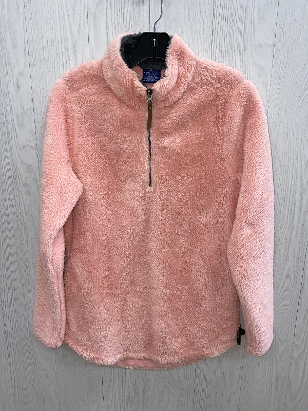 Women's Satin Denim Pullovers-Sweater By Clothes Mentor In Pink, Size: S