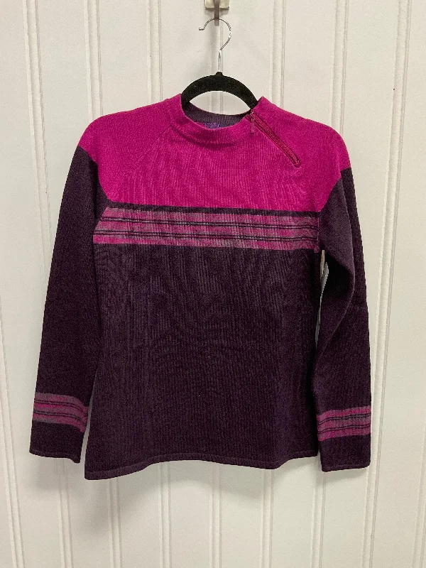 Women's Thermal Pullovers-Sweater By Prana In Pink & Purple, Size: S