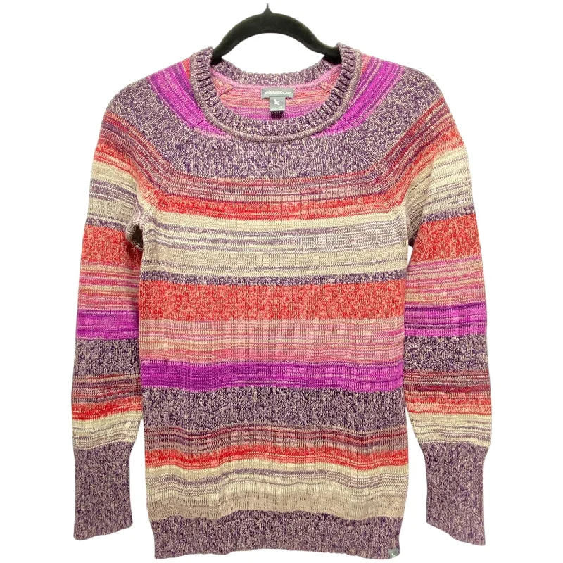 Women's Shimmer Pleated Pullovers-Sweater By Eddie Bauer In Multi-colored, Size: Xs