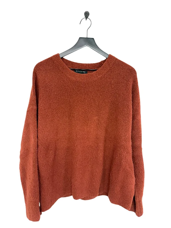 Women's Double Layer Pullovers-Sweater By Banana Republic In Orange, Size: L