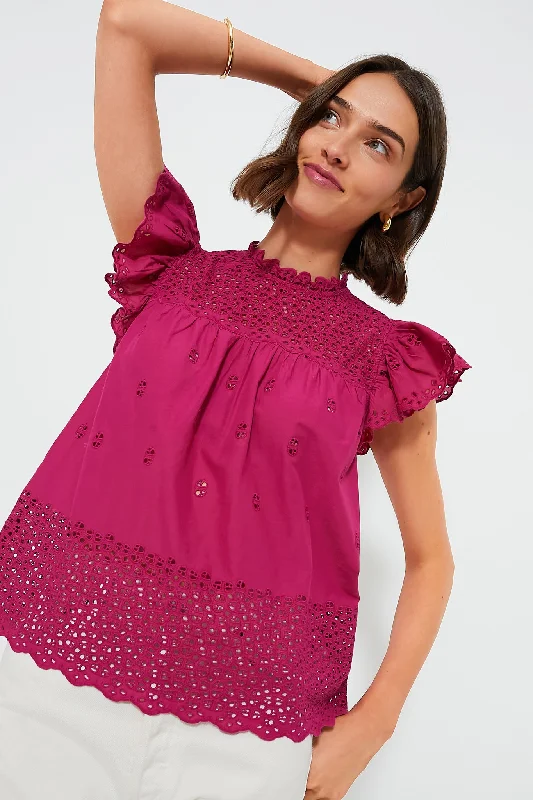 Women's Wrap Blouses-Ruby Kassi Top